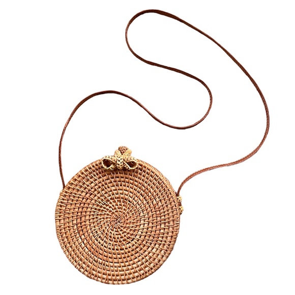 Handbags - Rattan Woven Crossbody Bag for Women | R008